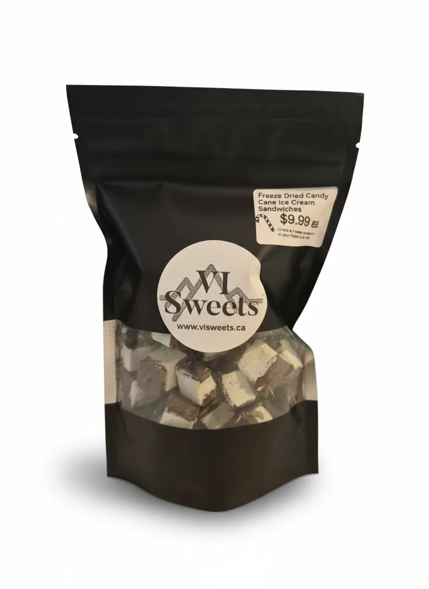 Candy Cane Ice Cream Sandwiches