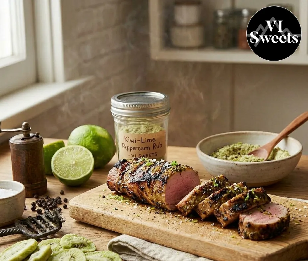 Kiwi-Lime Peppercorn Rub Recipe | Tropical Meat Rub by Vi Sweets